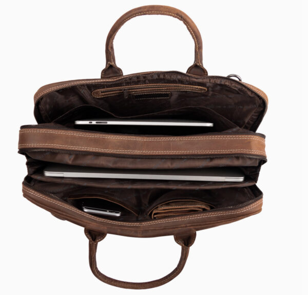 Laptoptasche Leder - 17 Zoll – Bild 11