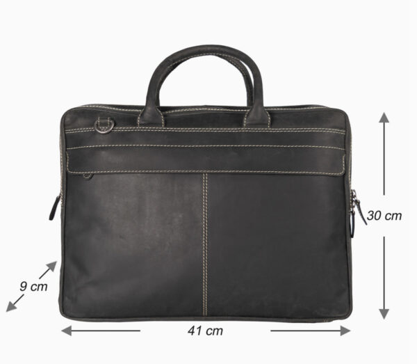 Laptoptasche Leder - 17 Zoll – Bild 8