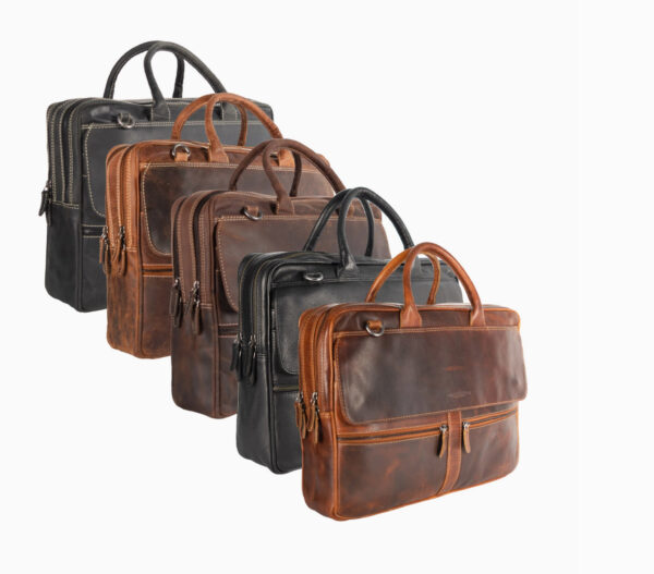 Laptoptasche Leder - 17 Zoll – Bild 3
