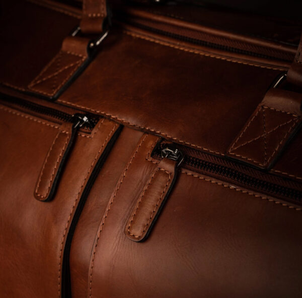 Wochenendtasche aus Leder – Bild 3